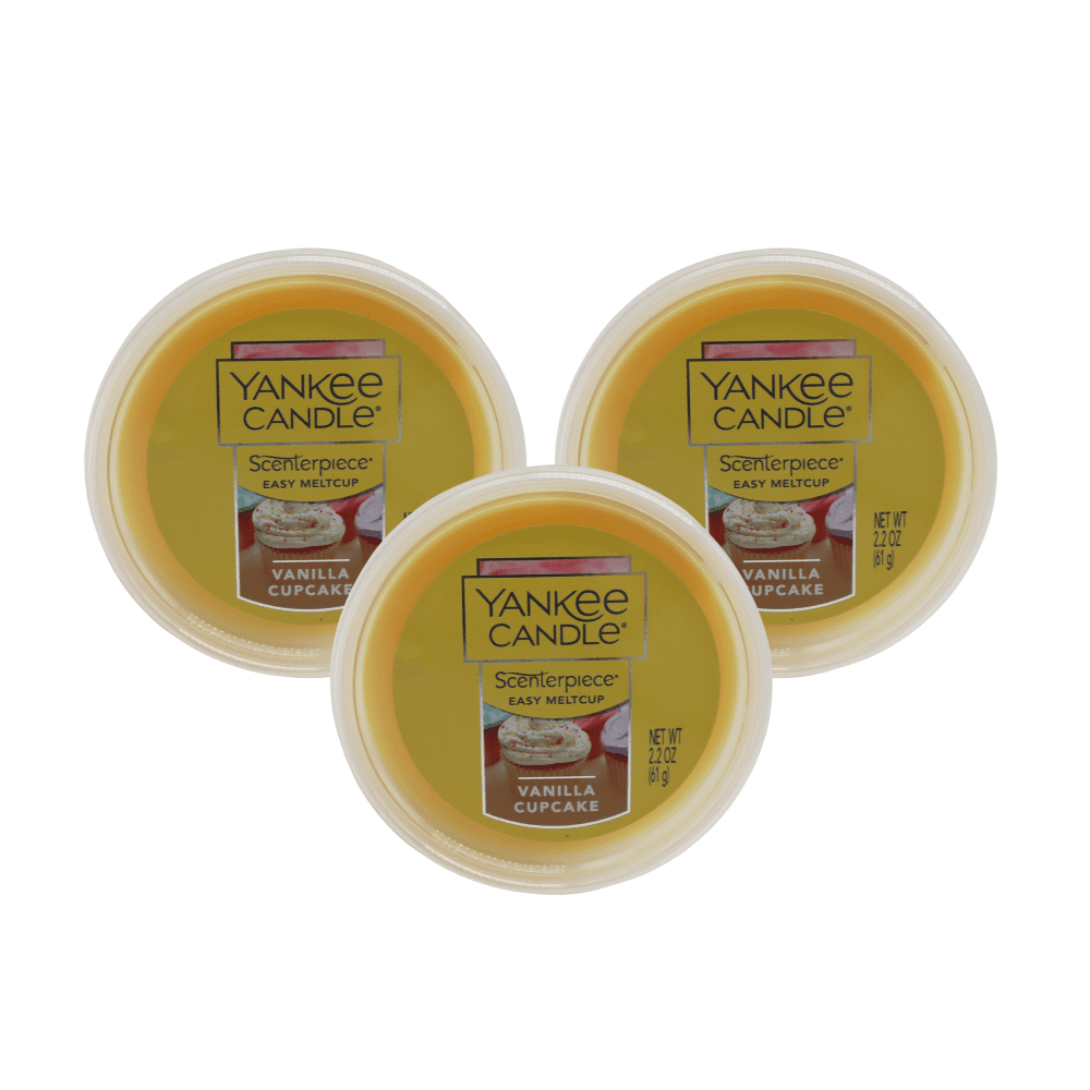 Yankee Candle Vanilla Cupcake Scenterpiece Easy Meltcup 3 pack