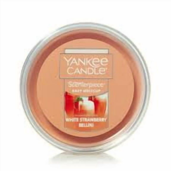 Yankee Candle WHITE STRAWBERRY BELLINI Scenterpiece Easy MeltCup 2.2 Ounce