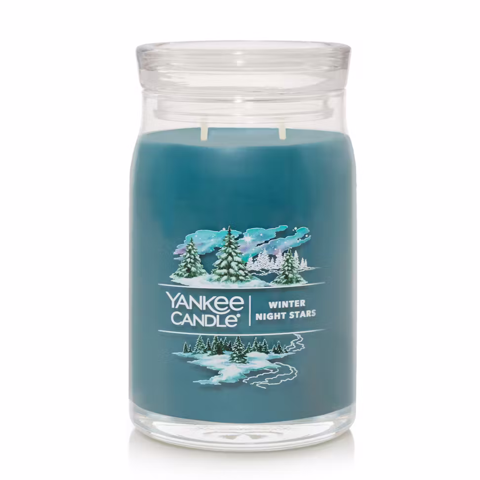 Yankee Candle WINTER NIGHT STARS Large Signature 2-Wick 20oz Jar Candle