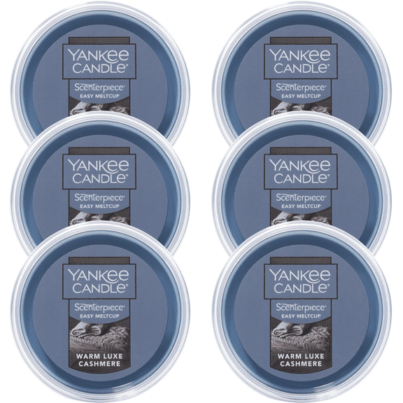Yankee Candle Warm Luxe Cashmere Scenterpiece Easy MeltCup (Pack of 6)
