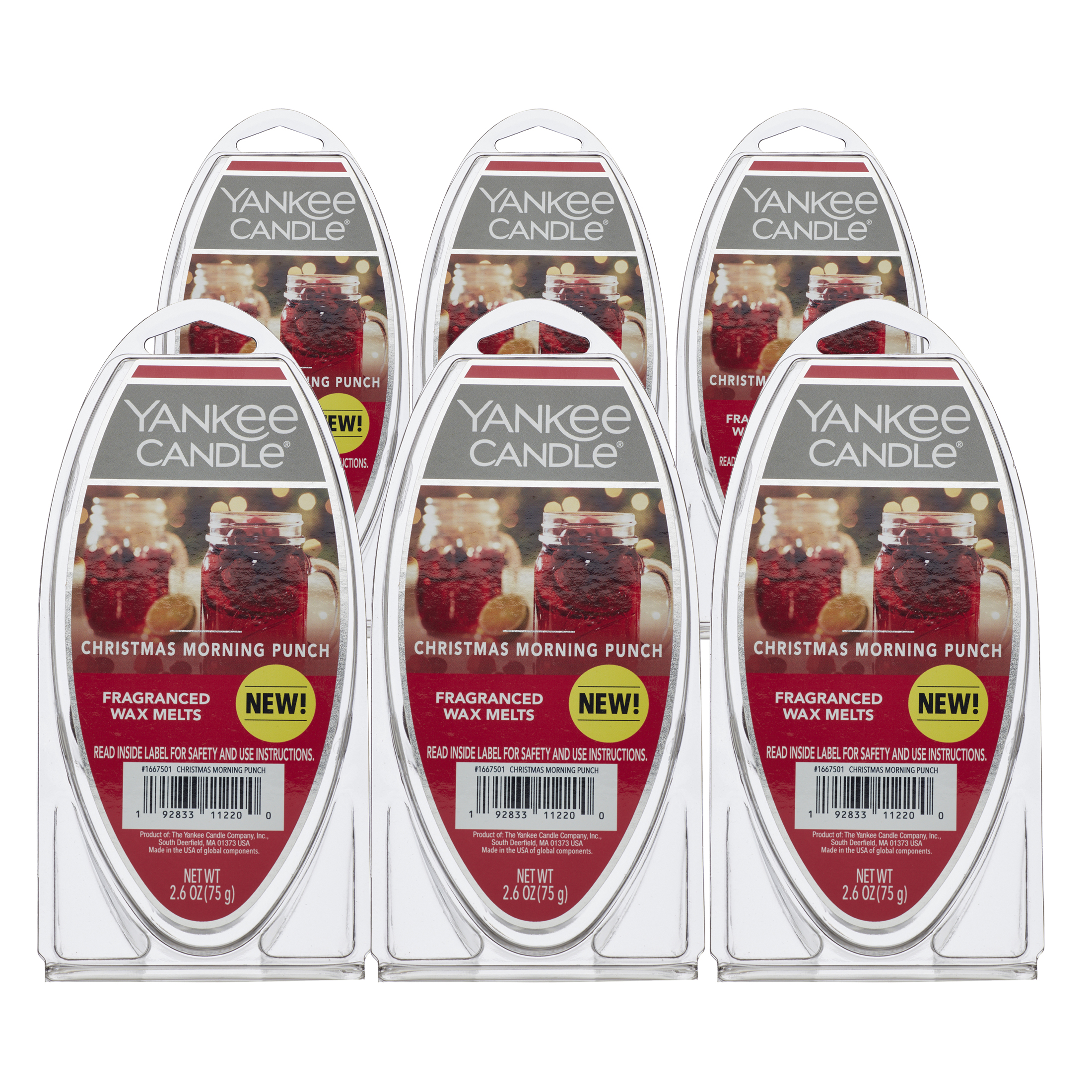 Yankee Candle Wax Melt 6 Pack Morning Punch