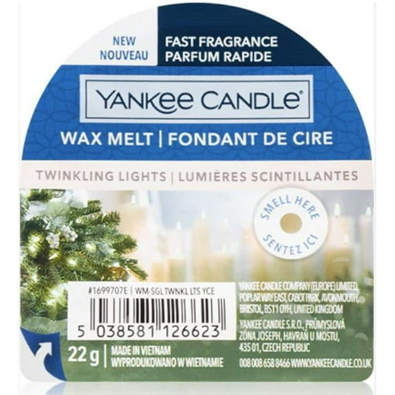 Yankee Candle Wax Melt Single Twinkling Lights 0.8 oz.