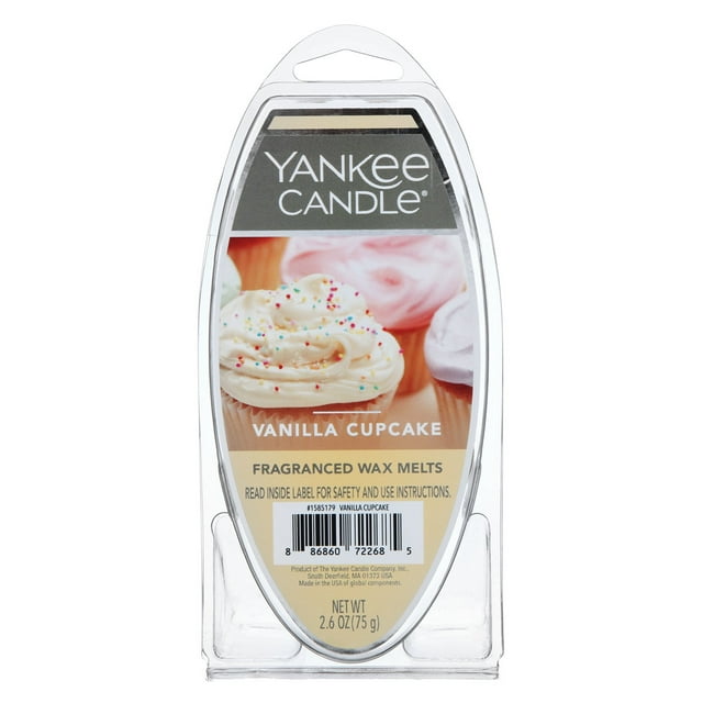 Yankee Candle Vanilla Cupcake Fragranced Wax Melts, 2.6 oz