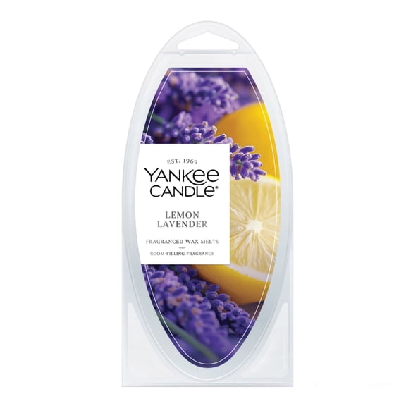 Yankee Candle Lemon Lavender Fragranced Wax Melts, 1 Pack of 6, 2.6 oz