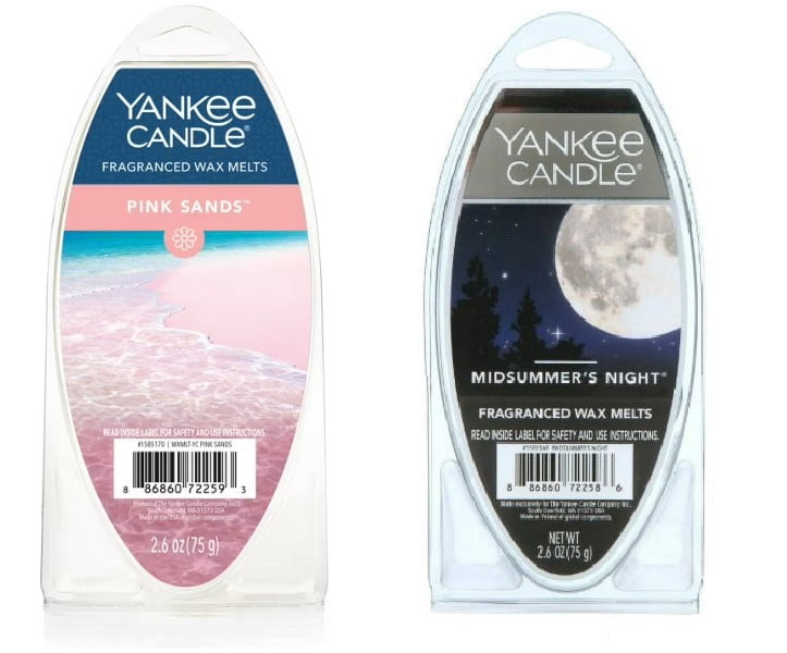 Yankee Candle Wax Melts Pack of 2 - Pink Sands and Midsummer's Night