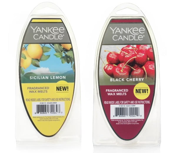 Yankee Candle Wax Melts Pack of 2 - Sicilian Lemon and Black Cherry