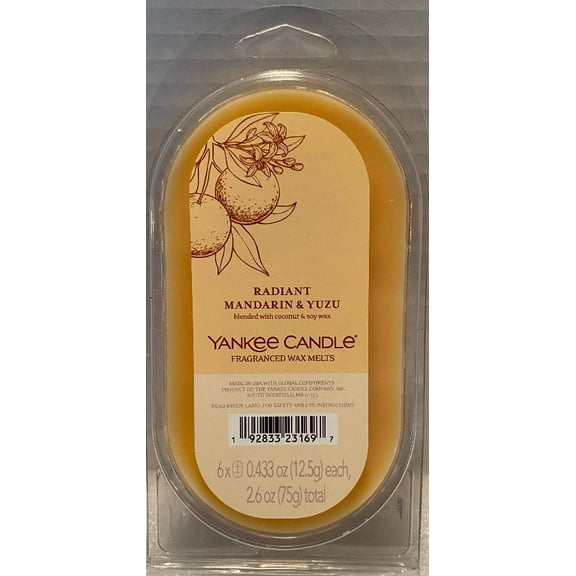 Yankee Candle Well Living Collection Radiant Mandarin & Yuzu 6pcs Wax Melts