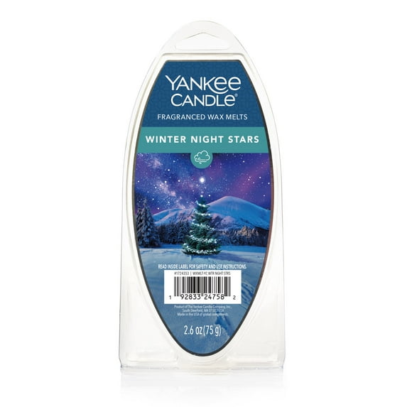 Yankee Candle Winter Night Stars Fragranced Wax Melts, 1 Pack of 6, 2.6 oz