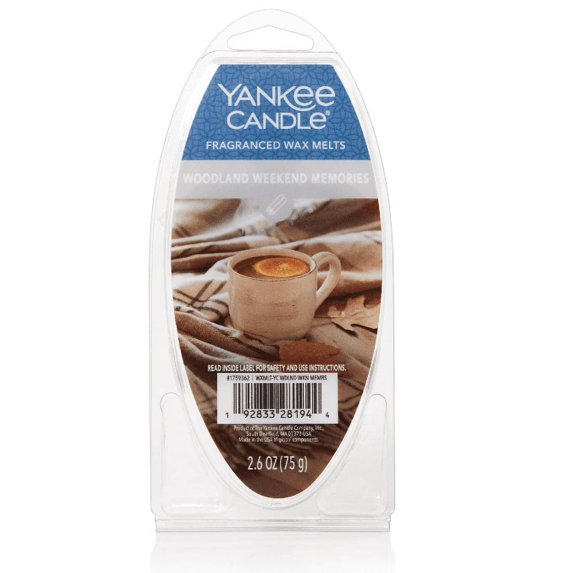 Yankee Candle Woodland Weekend Memories Fragranced 6pc Wax Melts, 2.6 oz