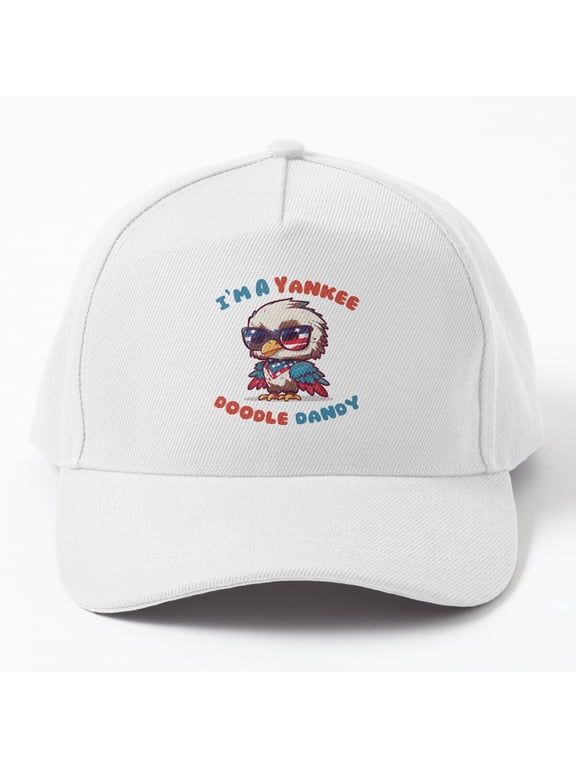 Yankee Doodle Dandy Baseball Hat, Americana Music Phrase Graphic Design, Classic Cap