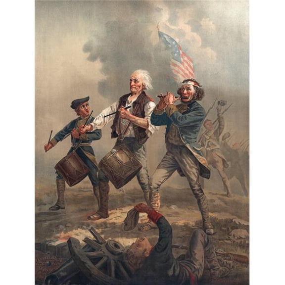 Yankee Doodle Or The Spirit Of 76 Chromolithograph Published By J.F. Ryder After Archibald M. Willard Print