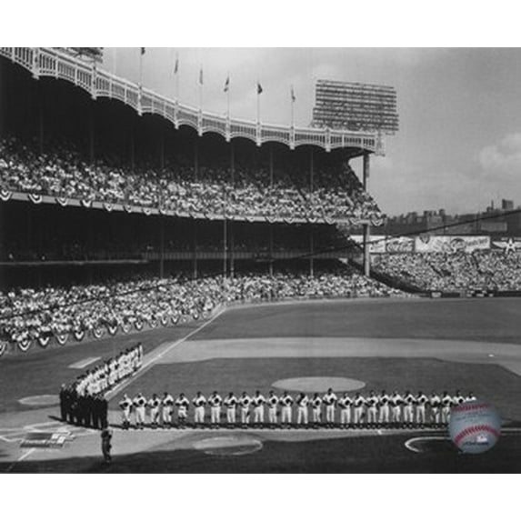 Yankee Stadium Left Field - 1955 World Series Opening Game Sports Photo