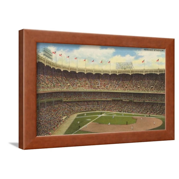 Yankee Stadium, New York Framed Print Wall Art