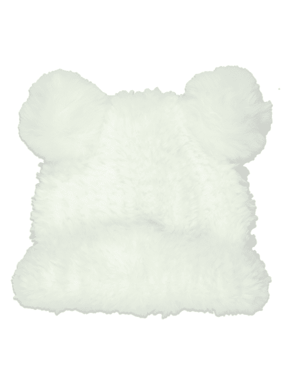 Teddy Bear PomPom Ear Plush Beanie Hat for Kids QJNT2318
