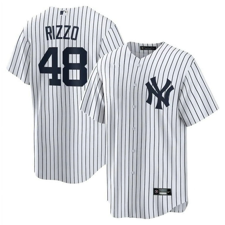 Yankees Anthony Rizzo Number 48 Baseball Jersey New York Jersey Breathable Stretchy Retro Shirt with Embroidery and Button Detail for Training Competition Parties Walmart