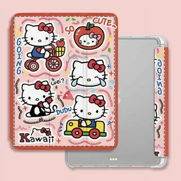 Yanluna Cartoon Cute Kuromi Hello Kitty Case For iPad 9th 7th 8th 10th Gen Cover for iPad Air4 5 Mini 5 4 Pro 11 With Pencil Holder Case