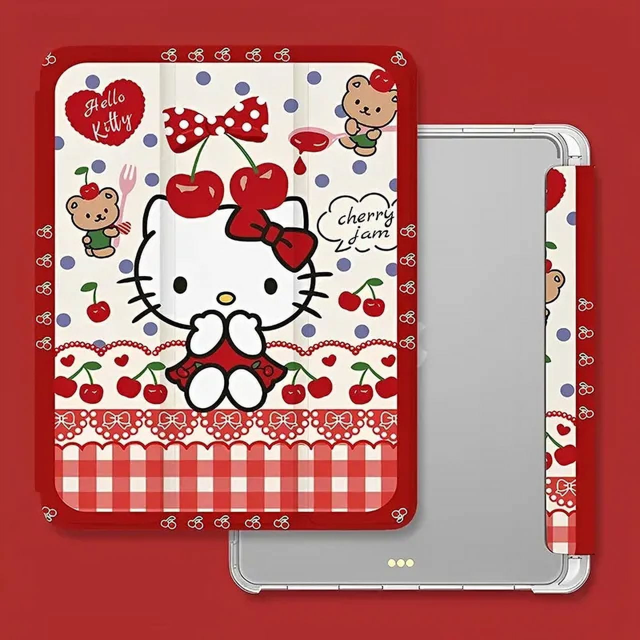 Byemypie◆iPad Case - i ♥ Kitty (Red)◆iPad Case Kawaii Hello Kitty Red iPad Case | KAWAII LULU