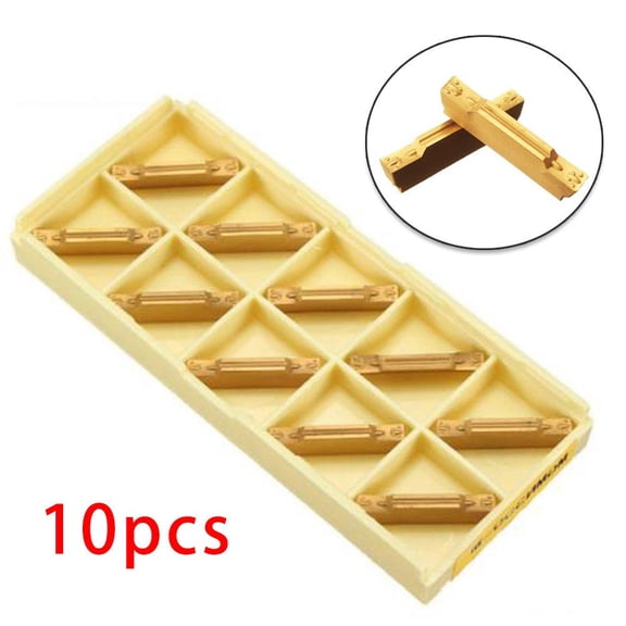 Yannee 10 Pcs 3mm MGMN300-M Carbide Insert for MGEHR/MGIVR Grooving Cut-off