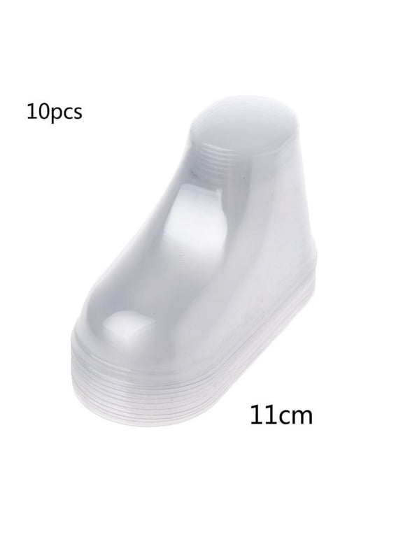 10pcs/pack clear plastic baby booties display socks PVC