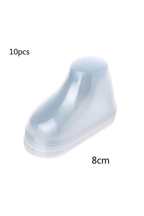 10pcs/pack clear plastic baby booties display socks PVC
