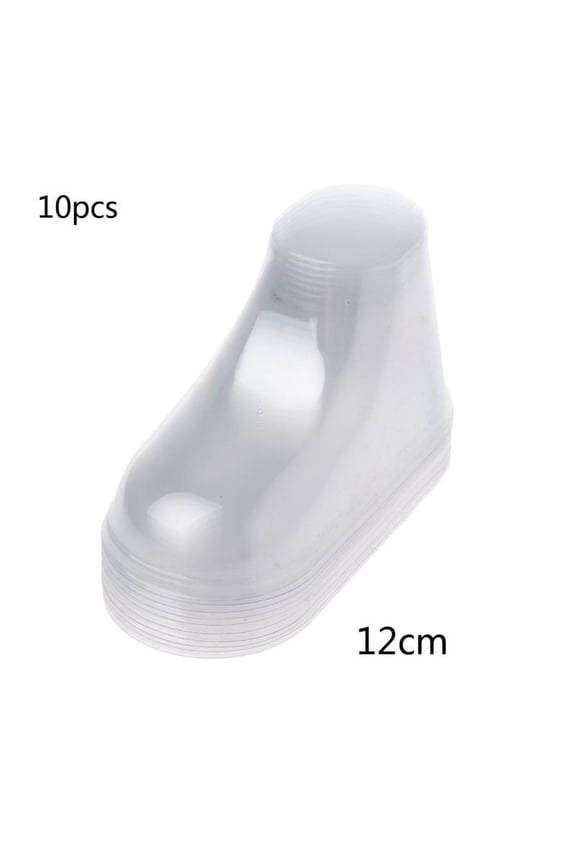 10pcs/pack clear plastic baby booties display socks PVC