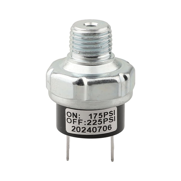 Yannee 12/24V DC Air Compressor Pressure Switch 175-225PSI Tank Mount Thread 1/4"NPT