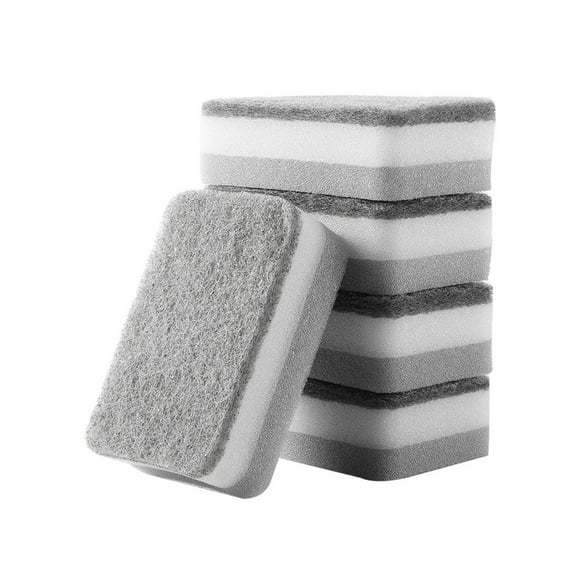 Yannee 15 Pcs Scouring Pad High-density Sponge Scouring Pad,Kitchen Cleaning Cloth for Dishes, Efficient Scouring Pad for Pot, Pan, Household, Cookware