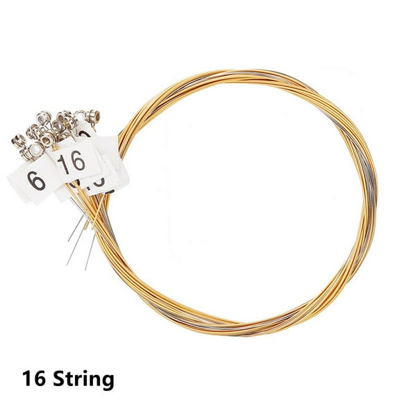 16 Brass Strings Strings Lyre Brass Strings Set Lyre Harp Nylon String Replacement