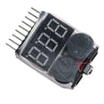 thumbnail image 1 of Yannee 1PC 1-8S BBX1-8S Battery Voltage Tester/Low Voltage Buzzer Alarm for Lipo/Li-ion, 1 of 9