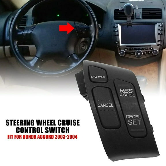 Yannee Car Steering Wheel Cruise Control Switch Button for Honda for Accord 2003-2004