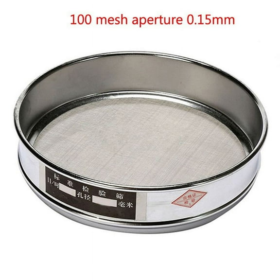 Yannee 20cm Chrome Mesh Sieve Sample Inspection Medicine Test Sieve