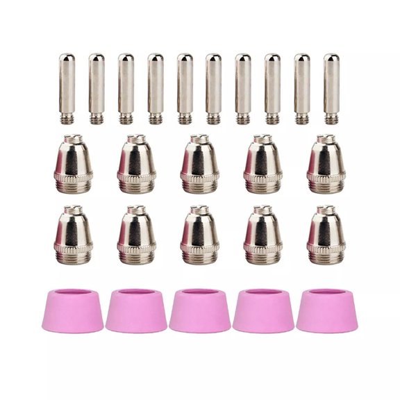 Yannee 25 Pcs for 58605 Plasma Cutter Parts for 59184 Electrodes for 59183 Tips Nozzles