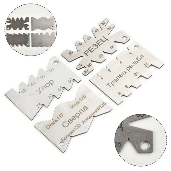 Yannee 4 Pcs Angle Gauge Wire Cutting Stainless Iron Carbon Steel Tool Measuring Tool,Angle Gauge