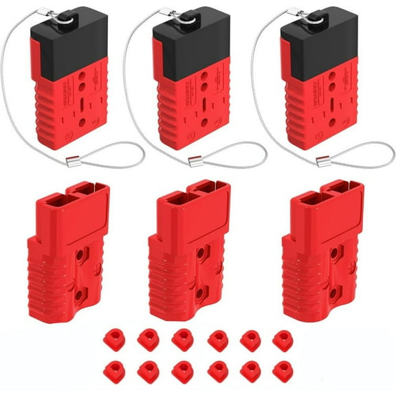 Yannee 6PC 175A for Anderson Battery Quick Connect/Disconnect Battery Harness Connector