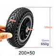 thumbnail image 1 of Yannee 8 inch Electric Scooter Solid Tire 8X2（200x50） Whole Wheel with Plastic Hub, 1 of 6