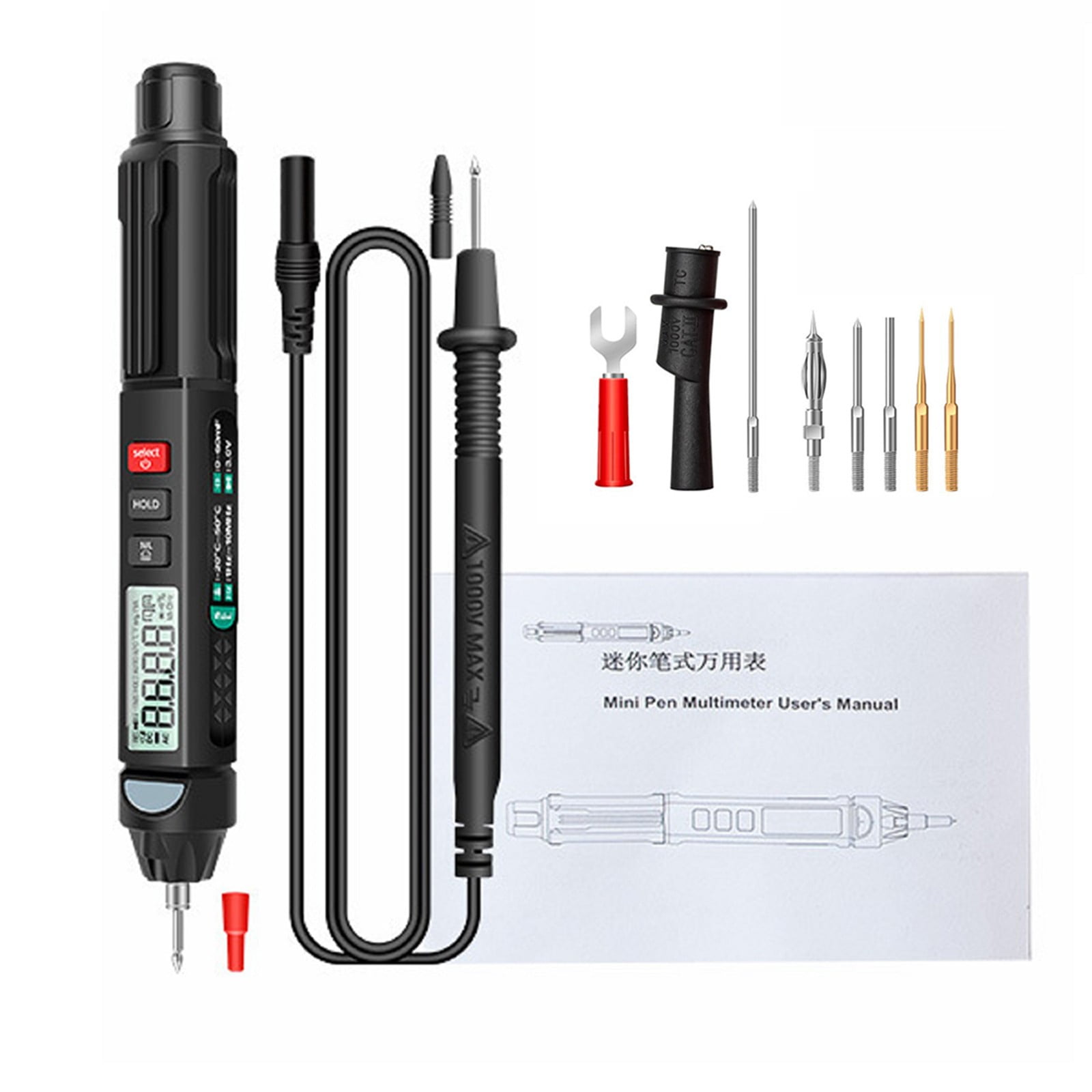 Yannee A3007 Pen Multimeter High-Precision Voltage Tester, NCV Induction Test,6000count