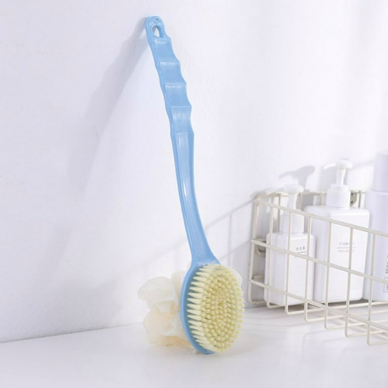 1pc Back Scrubber For Shower, Long Handle Bath Sponge Shower Brush, Soft  Mesh Back Cleaner Washer, Body Bath Brush For Women And Men, Bathroom Shower