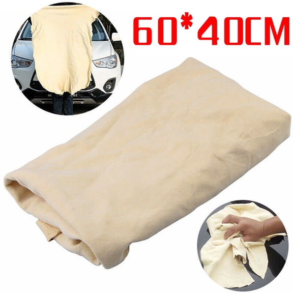 Yannee Chamois Leather Car Washing Towel,Car Cleaning Cloth Wash Suede Absorbent Quick Dry Towel,40*60cm Water Absorbent Rag - 1 Pcs