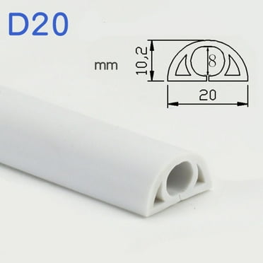 Yannee Floor Cord Cover Extension Wiring Duct Protector Power Cable Protector Hider Covers Practical Wire Organizer Cord Protector 1M-Cable Wire Conduit