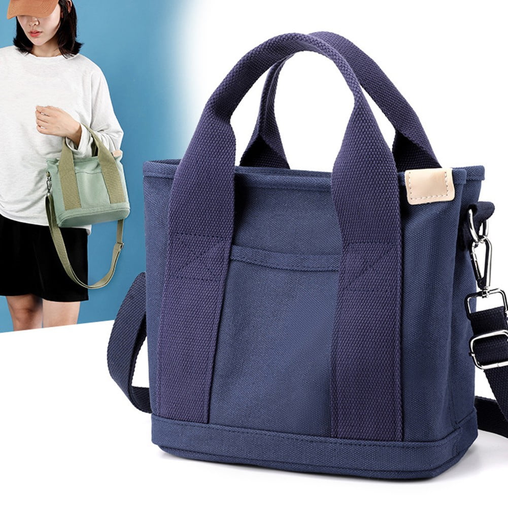 MINGRI Canvas Tote Bag for Women Small Mini Tote Bags with Pockets Small  Canvas Handbag Tote Bag with Zipper Mini Tote Purse Mini Travel Bag with  Compartments,without Shoulder Strap,Blue - Yahoo Shopping