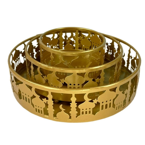 Yannee Ramadan Decorative Trays Iftar Moon Tray Set Food Display Shelves Party Supplies