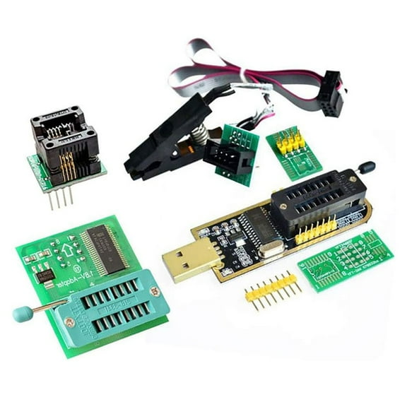 Yannee USBProgrammer for CH341A+Clip+1.8V Adapter+for SOIC8Adapter for 2425Series Flash