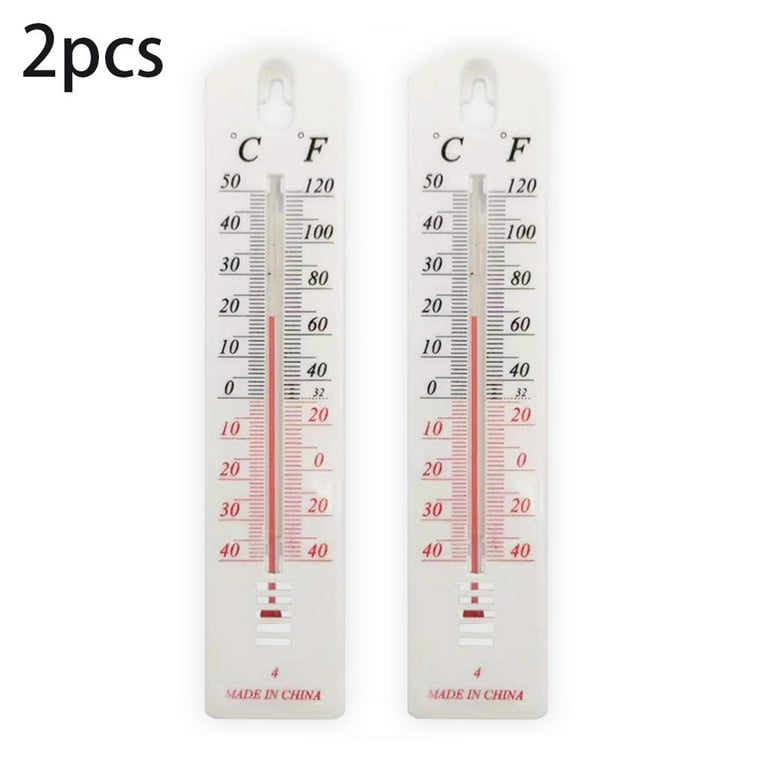 Yannee Wall Hang Thermometer Indoor Outdoor Home Office Garden House Office  Room Temperature Mounted - 2 Pcs