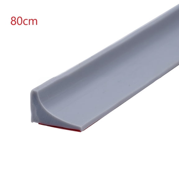 Yannee Retention Water Barrier Strip,Dry &Wet Separation Silicone Seal Strip for Kitchen Sink, Bathroom, Shower,Gray