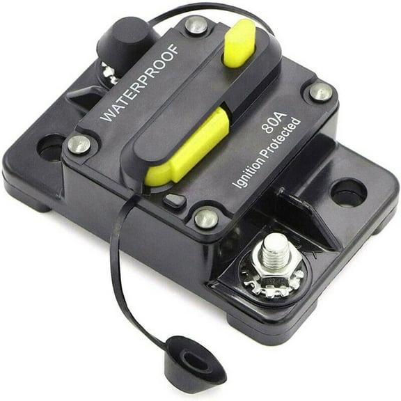 Yannee Waterproof Car Circuit Breaker Fuse Reset 30-300 Amp 12V-48V DC Car Boat Auto