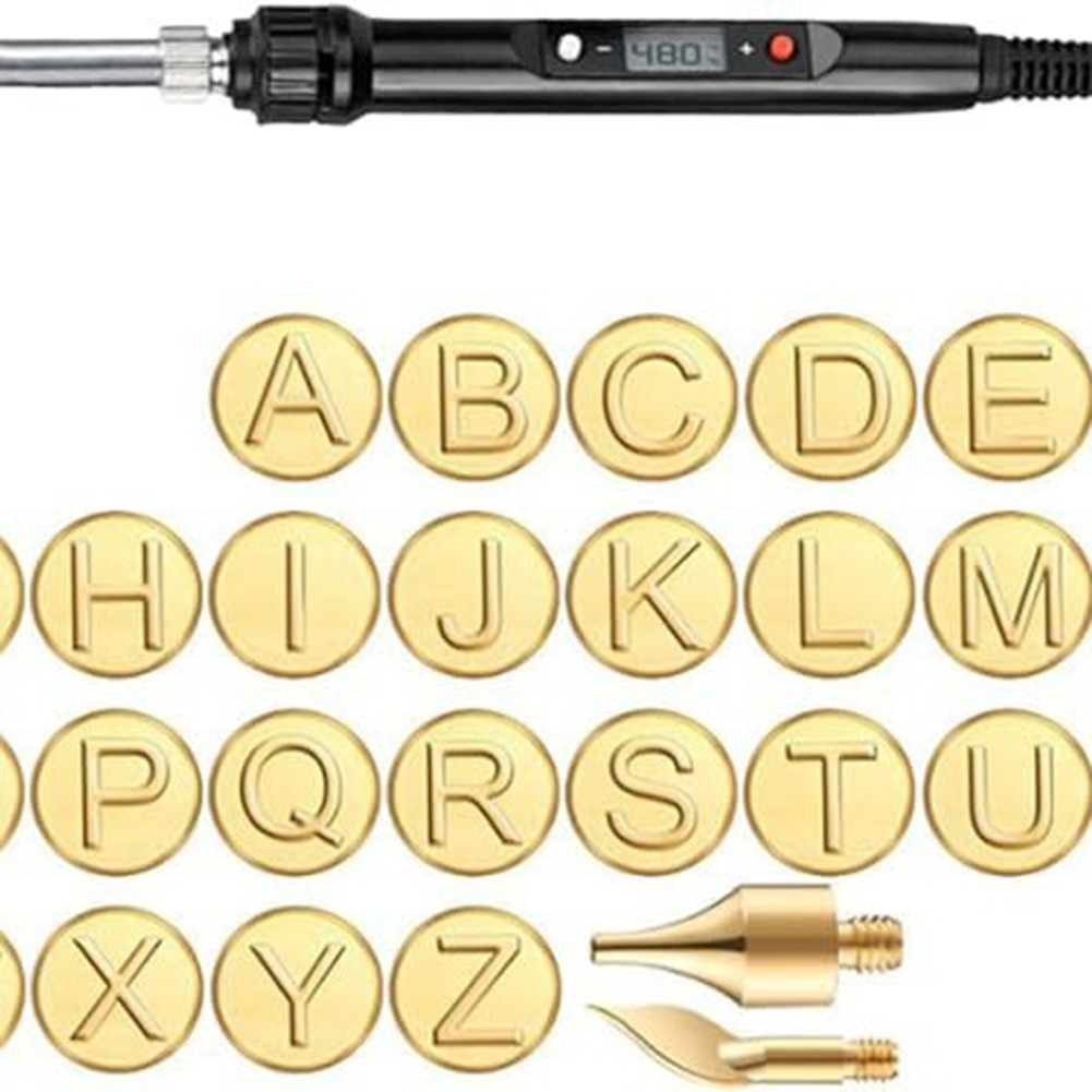 Soldering Letters Yannee Wood BurningTool Pen Woodworking Letter Carving Burning Tip ...