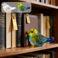 thumbnail image 1 of Yannianjz 2Pcs Crystal Glass Bird Figurine, Handcrafted Clear Glass Ornament Decor, Home Decor Gift for Housewarming Wedding Christmas Party, 1 of 9