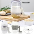 thumbnail image 1 of Yannianjz 2Pcs Nut Grinder, Hand Crank Manual Nut Chopper for Almonds Walnuts Groundnuts, Garlic Ginger Grinder for Kitchen, Stainless Steel Blade Food Processor for Kernels Spices, 1 of 9