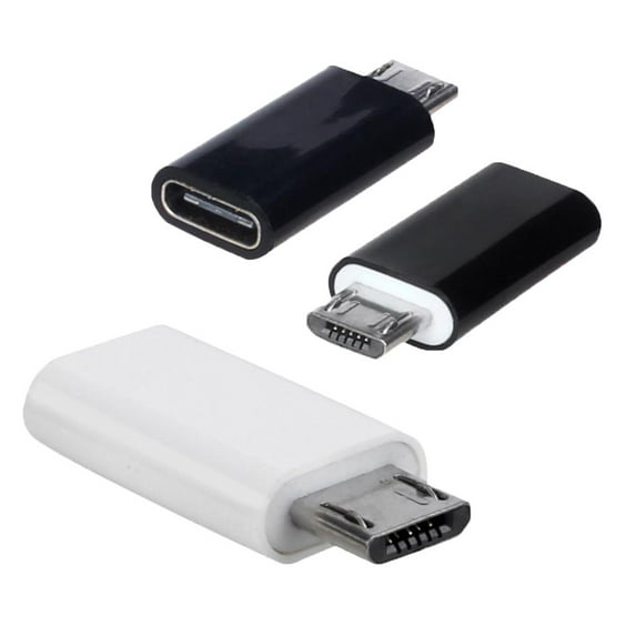 Yannianjz 2Pcs USB C to Micro USB Adapter, Type C Male to USB 2.0 Female Converter, OTG Data Sync Charging Cable Connector for S7 S6, Android Phones and Tablets, Fast Charging Data Transfer