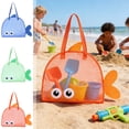 thumbnail image 1 of Yannianjz 3Pcs Large Capacity Beach Toy Storage Bag Mesh Sand Toy Tote For Kids Outdoor Play Portable Drawstring Carry Bag For Shovels Buckets Seashells Swimming Gear, 1 of 9
